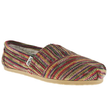 womens toms multi classic seas stripe knit flat shoes womens toms multi classic seas stripe knit flat shoes