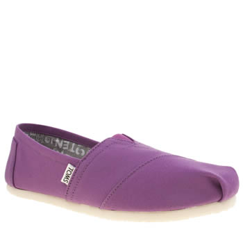 TOMS PURPLE SEASONAL CLASSIC CANVAS FLAT SHOES TOMS PURPLE SEASONAL CLASSIC CANVAS FLAT SHOES