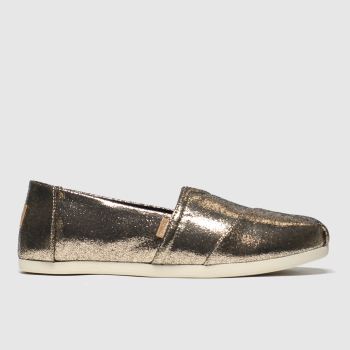 toms gold alpargata metallic flat shoes toms gold alpargata metallic flat shoes