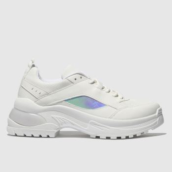 SCHUH WHITE ASTRO FLAT SHOES SCHUH WHITE ASTRO FLAT SHOES