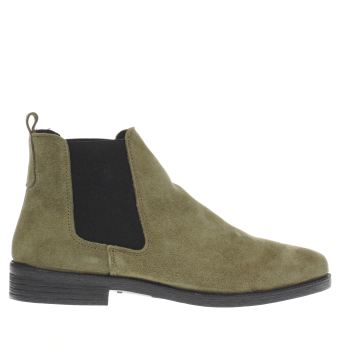 SCHUH KHAKI PROMPT BOOTS SCHUH KHAKI PROMPT BOOTS