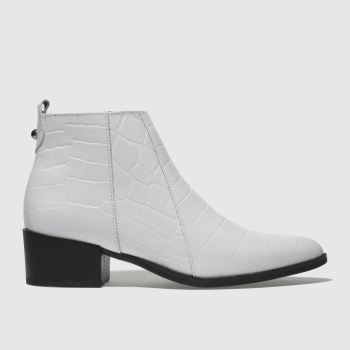 SCHUH WHITE LYLE BOOTS SCHUH WHITE LYLE BOOTS