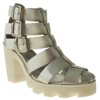 womens schuh silver catapult boots womens schuh silver catapult boots