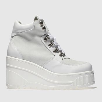 SCHUH WHITE FIERCE BOOTS SCHUH WHITE FIERCE BOOTS