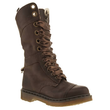 womens dr martens dark brown triumph shearling boots womens dr martens dark brown triumph shearling boots