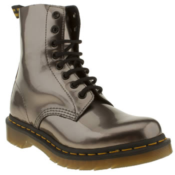womens dr martens pewter pascal 8 tie boots womens dr martens pewter pascal 8 tie boots