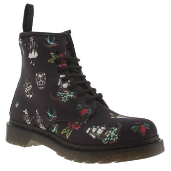 womens dr martens navy 8 eye tattoo boots womens dr martens navy 8 eye tattoo boots