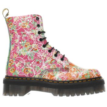 DR MARTENS ORANGE & PINK JADON DAZE 8 EYE BOOTS DR MARTENS ORANGE & PINK JADON DAZE 8 EYE BOOTS