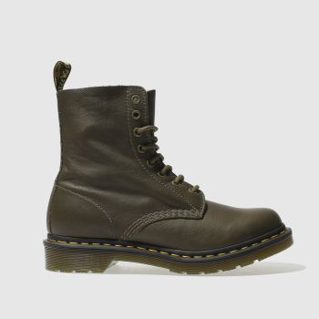 DR MARTENS KHAKI PASCAL 8 EYE BOOT BOOTS DR MARTENS KHAKI PASCAL 8 EYE BOOT BOOTS