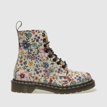 DR MARTENS WHITE & PINK PASCAL WANDERLUST BOOTS DR MARTENS WHITE & PINK PASCAL WANDERLUST BOOTS