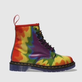 DR MARTENS YELLOW & PURPLE 1460 PRIDE BOOTS DR MARTENS YELLOW & PURPLE 1460 PRIDE BOOTS