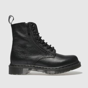 DR MARTENS BLACK 1460 PASCAL ZIP BOOTS DR MARTENS BLACK 1460 PASCAL ZIP BOOTS