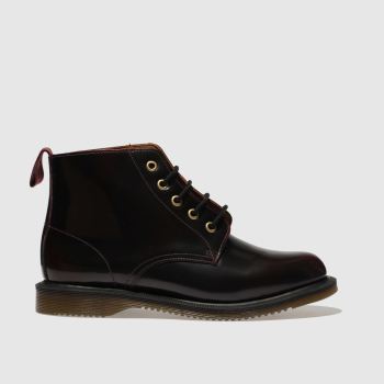 DR MARTENS BURGUNDY EMMELINE 5 EYE BOOTS DR MARTENS BURGUNDY EMMELINE 5 EYE BOOTS