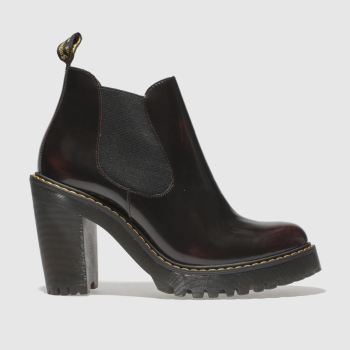 DR MARTENS BURGUNDY HURSTON BOOTS DR MARTENS BURGUNDY HURSTON BOOTS