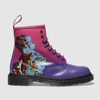 DR MARTENS PURPLE 1460 TECHNIQUE 8 EYE BOOT BOOTS DR MARTENS PURPLE 1460 TECHNIQUE 8 EYE BOOT BOOTS
