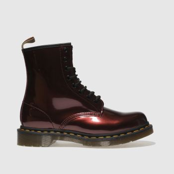 DR MARTENS BURGUNDY 1460 VEGAN CHROME 8 EYE BOOTS DR MARTENS BURGUNDY 1460 VEGAN CHROME 8 EYE BOOTS