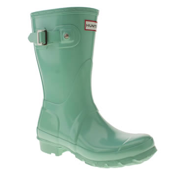 womens hunter turquoise original gloss short ii boots womens hunter turquoise original gloss short ii boots