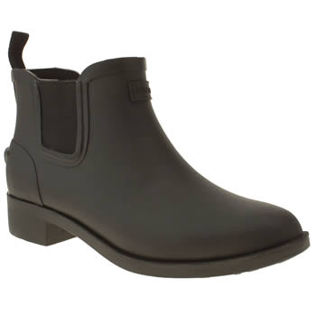 womens hunter black belsize hayden short boots womens hunter black belsize hayden short boots