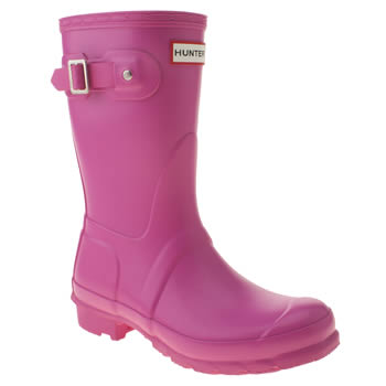 womens hunter pink original short ii boots womens hunter pink original short ii boots