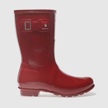 HUNTER RED ORIGINAL SHORT GLOSS BOOTS HUNTER RED ORIGINAL SHORT GLOSS BOOTS