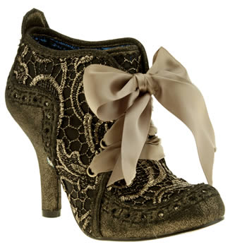 womens irregular choice gold iced gem abigail ankle lace boots womens irregular choice gold iced gem abigail ankle lace boots