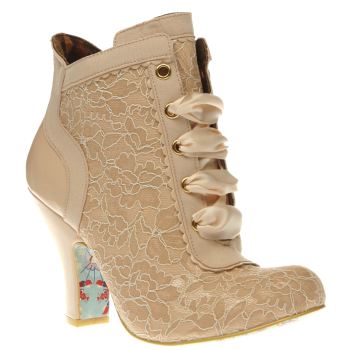IRREGULAR CHOICE NUDE MATUCANA SWEET PEA BOOTS IRREGULAR CHOICE NUDE MATUCANA SWEET PEA BOOTS