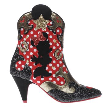 IRREGULAR CHOICE BLACK & RED X DISNEY HOT DIGGETY DOG BOOTS IRREGULAR CHOICE BLACK & RED X DISNEY HOT DIGGETY DOG BOOTS