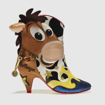 IRREGULAR CHOICE WHITE & BLACK TRUSTY STEED BOOTS IRREGULAR CHOICE WHITE & BLACK TRUSTY STEED BOOTS