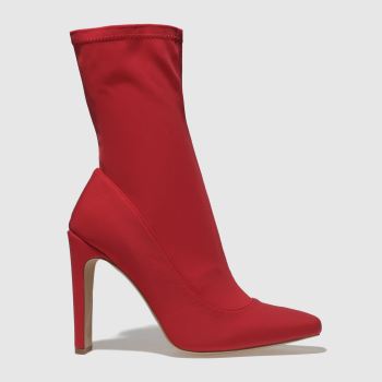 MISSGUIDED RED SQ ILLUSION BOOTS MISSGUIDED RED SQ ILLUSION BOOTS