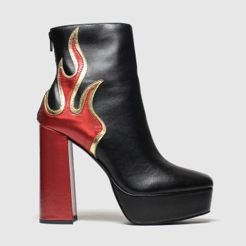 public desire black & red ablaze boots public desire black & red ablaze boots