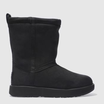 UGG BLACK CLASSIC SHORT LEATHER WP BOOTS UGG BLACK CLASSIC SHORT LEATHER WP BOOTS