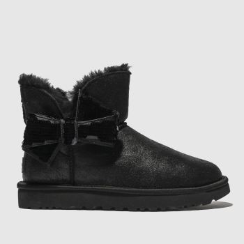 UGG BLACK MINI SEQUIN BOW BOOTS UGG BLACK MINI SEQUIN BOW BOOTS