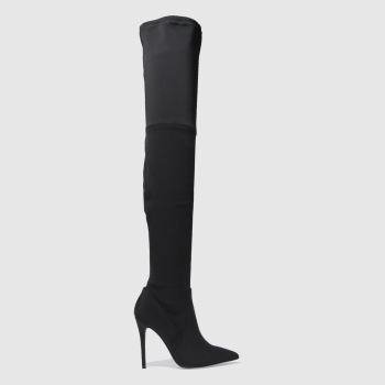 SCHUH BLACK WILD SIDE BOOTS SCHUH BLACK WILD SIDE BOOTS