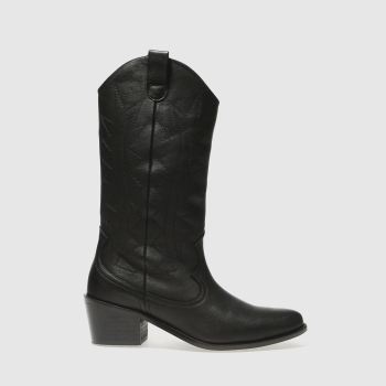 SCHUH BLACK RANCHERO BOOTS SCHUH BLACK RANCHERO BOOTS