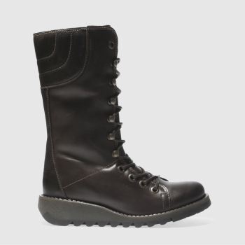 FLY LONDON DARK BROWN STER BOOTS FLY LONDON DARK BROWN STER BOOTS