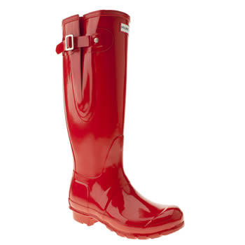 womens hunter red original adjust gloss boots womens hunter red original adjust gloss boots