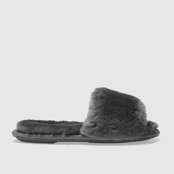 SCHUH GREY SOFTY SLIPPERS SCHUH GREY SOFTY SLIPPERS