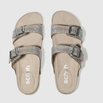 SCHUH SILVER SUNNY DAY SANDALS SCHUH SILVER SUNNY DAY SANDALS
