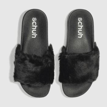 SCHUH BLACK BLURRY SANDALS SCHUH BLACK BLURRY SANDALS