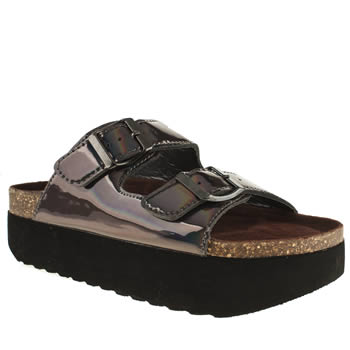 womens schuh pewter bad reputation sandals womens schuh pewter bad reputation sandals