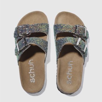 SCHUH PINK & GREEN HAWAII SANDALS SCHUH PINK & GREEN HAWAII SANDALS