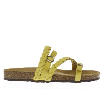 SCHUH YELLOW ZODIAC SANDALS SCHUH YELLOW ZODIAC SANDALS