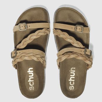 SCHUH TAN ZODIAC SANDALS SCHUH TAN ZODIAC SANDALS