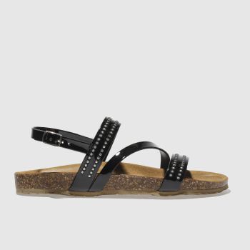 SCHUH BLACK CYCLONE SANDALS SCHUH BLACK CYCLONE SANDALS