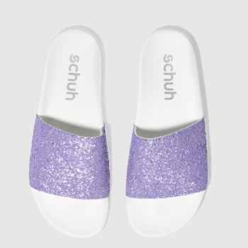SCHUH LILAC PROPER BOSS SLIDER SANDALS SCHUH LILAC PROPER BOSS SLIDER SANDALS