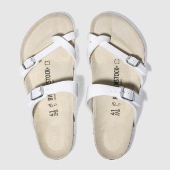 BIRKENSTOCK WHITE MAYARI SANDALS BIRKENSTOCK WHITE MAYARI SANDALS