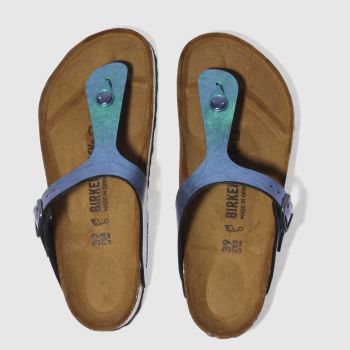 BIRKENSTOCK BLUE GIZEH GRACEFUL GEMM SANDALS BIRKENSTOCK BLUE GIZEH GRACEFUL GEMM SANDALS