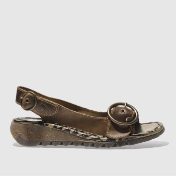 FLY LONDON TAN TRAM SANDALS FLY LONDON TAN TRAM SANDALS