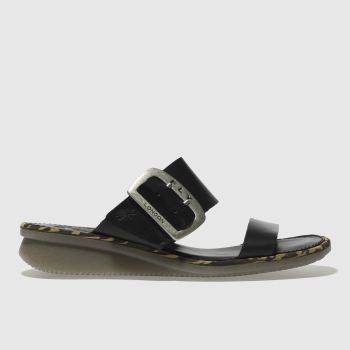FLY LONDON BLACK CAPE SANDALS FLY LONDON BLACK CAPE SANDALS