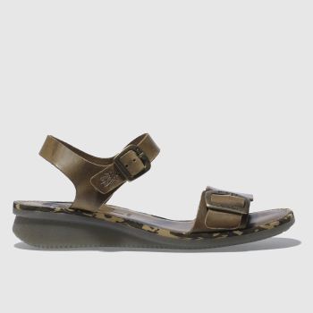 FLY LONDON TAN FLY COMB SANDALS FLY LONDON TAN FLY COMB SANDALS
